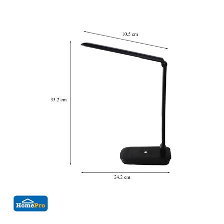 ไฟอ่านหนังสือ LED CARINI LA-N128-BK สีดำ_7