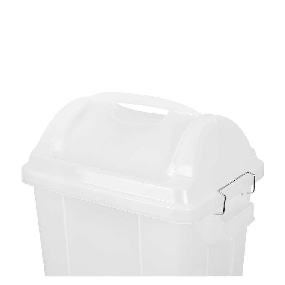 ถังขยะพร้อมฝา NAM NGAI HONG NNH561DC PP 31.1 ลิตร สีขาวขุ่น