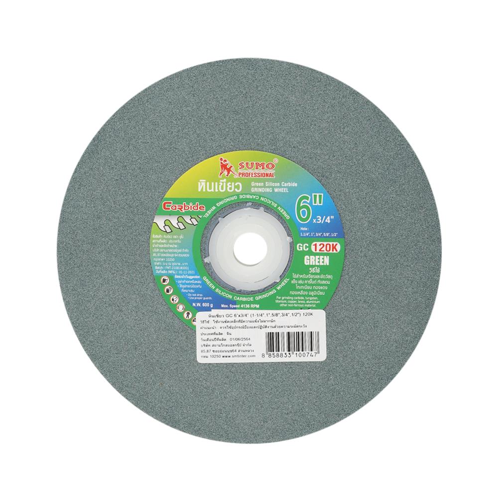 หินเจียรสีเขียว D SUMO 120K 6x3/4 นิ้ว