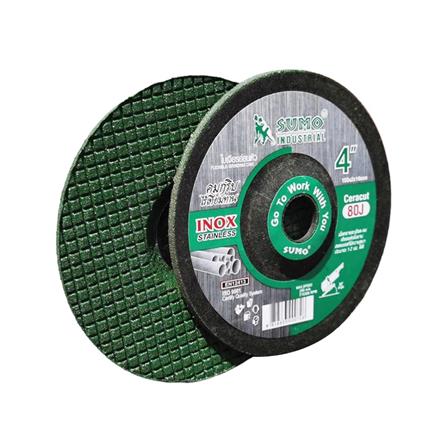 ใบเจียรอ่อนตัว (เหล็ก/สเตนเลส) SUMO SG80J 4 นิ้วX2 มม. สีเขียว_1