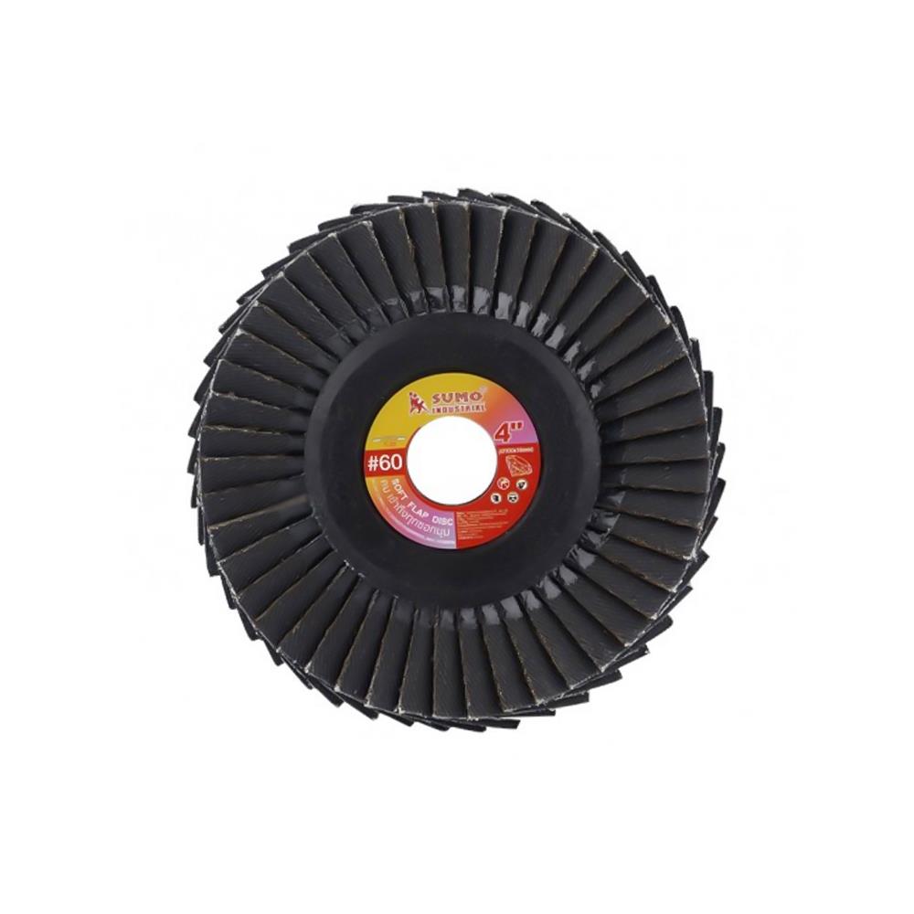 ใบเจียรผ้าทรายซ้อนหลังอ่อน เบอร์ 60 SUMO 4 นิ้ว