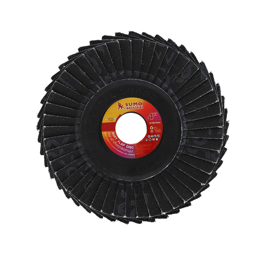 ใบเจียรผ้าทรายซ้อนหลังอ่อน เบอร์ 80 SUMO 4 นิ้ว