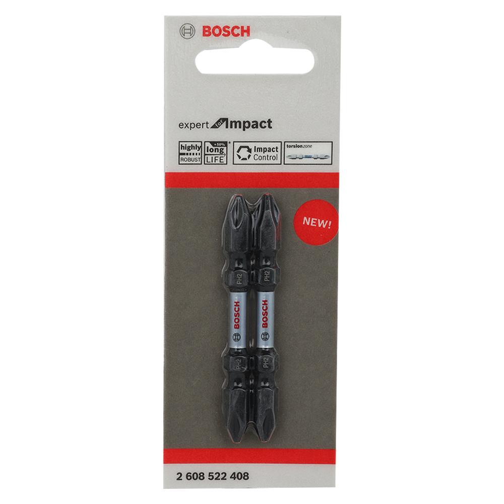 ชุดดอกไขควงสีดำ BOSCH BIT PH 2-65 2 ชิ้น/แพ็ค