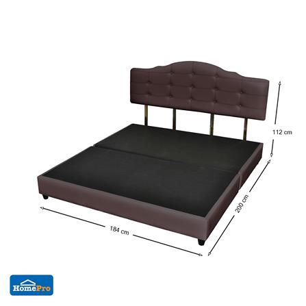 ฐานรองหัวเตียง 6 ฟุต ME LIVING NATHEE สีน้ำตาลเข้ม_5