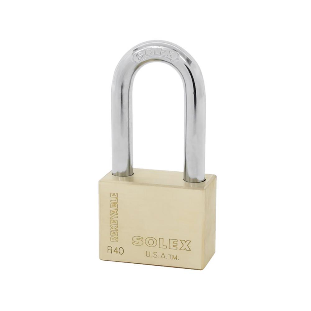 กุญแจมาสเตอร์คีย์ SOLEX 3/1L 40 มม. สีทองเหลือง 3 ตัว/ชุด