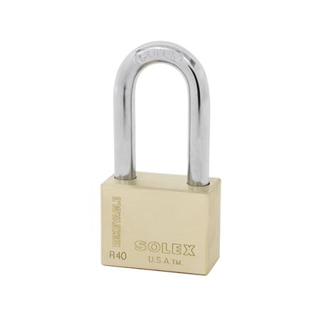 กุญแจมาสเตอร์คีย์ SOLEX 3/1L 40 มม. สีทองเหลือง 3 ตัว/ชุด_1