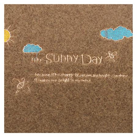 พรมเช็ดเท้าดักฝุ่น WSP BM-217/04 40x60 ซม. สีเบจ_2