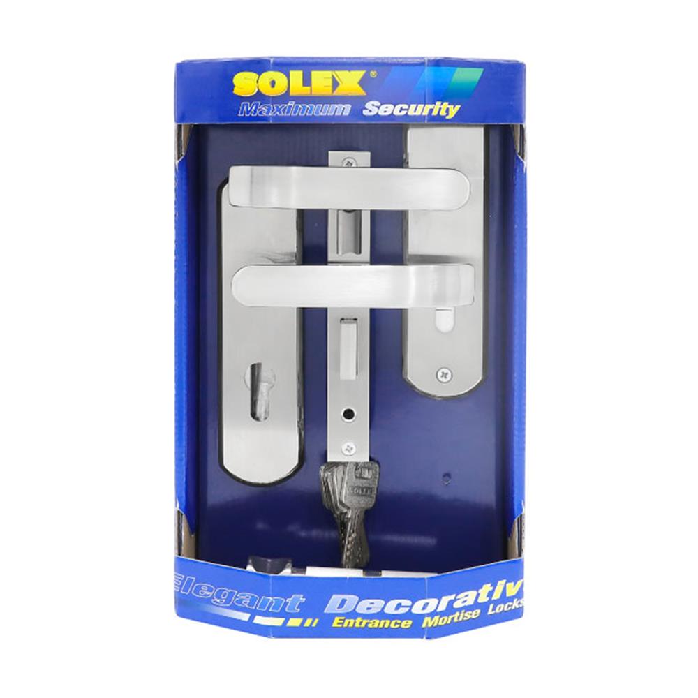 มือจับก้านโยกห้องทั่วไป MORTISE SOLEX 4558 CHM06 สีสเตนเลส