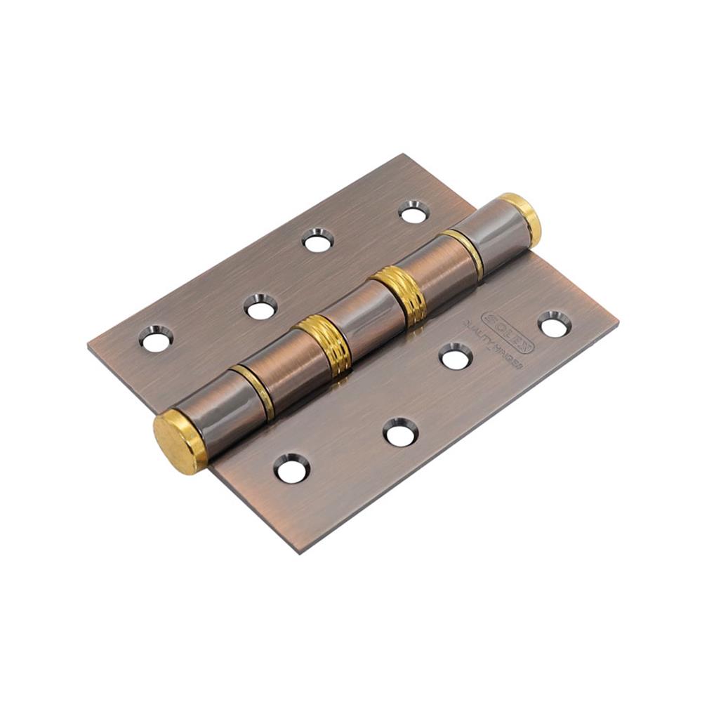 บานพับ 4X3 นิ้ว X 2 มม. SOLEX 4315 สีทองแดงรมดำ (แพ็ก 3 ชิ้น)