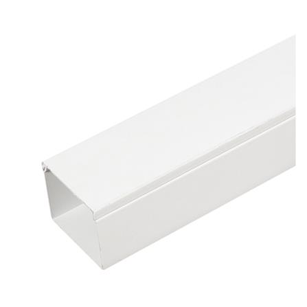 รางเก็บสายไฟแบบทึบ PVC SCG 8 x 10 ซม. 2 เมตร สีขาว