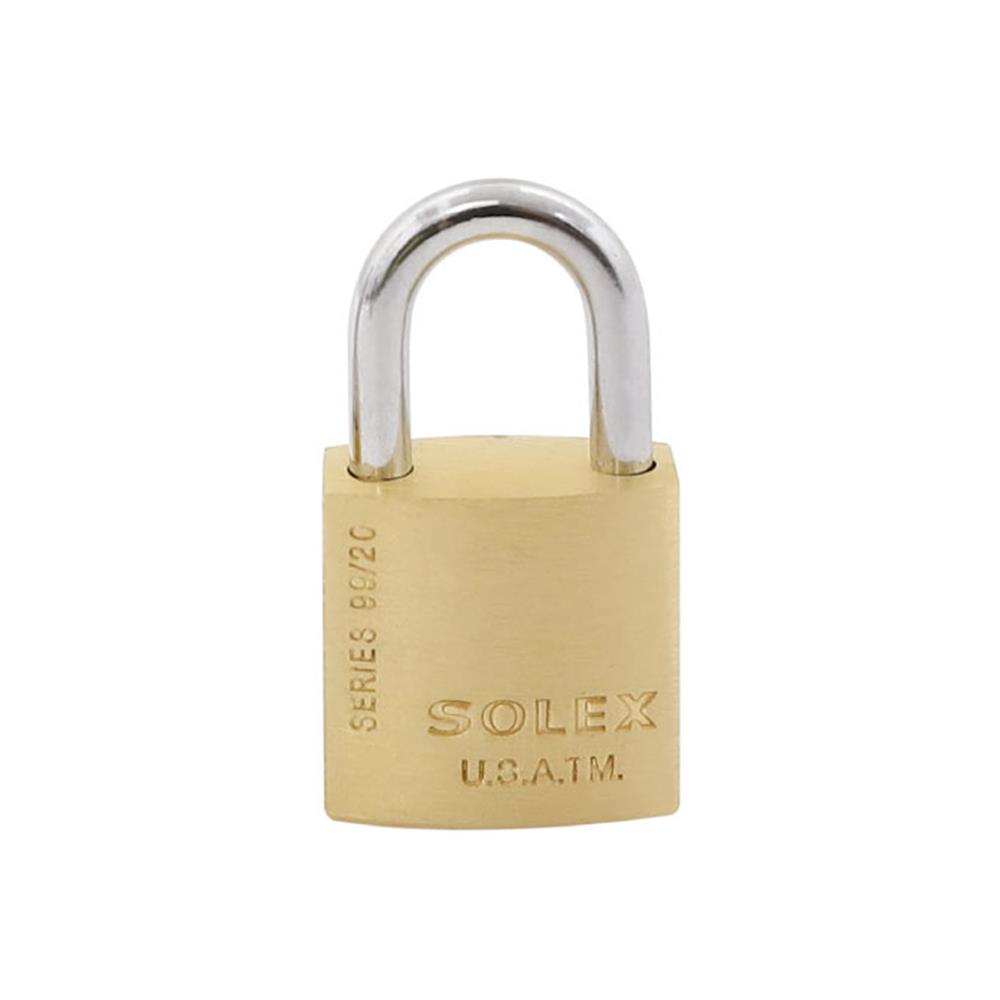 กุญแจคีย์อะไลก์ SOLEX KAL 2/1 SL 99 20 มม. สีทองเหลือง 2 ตัว/ชุด