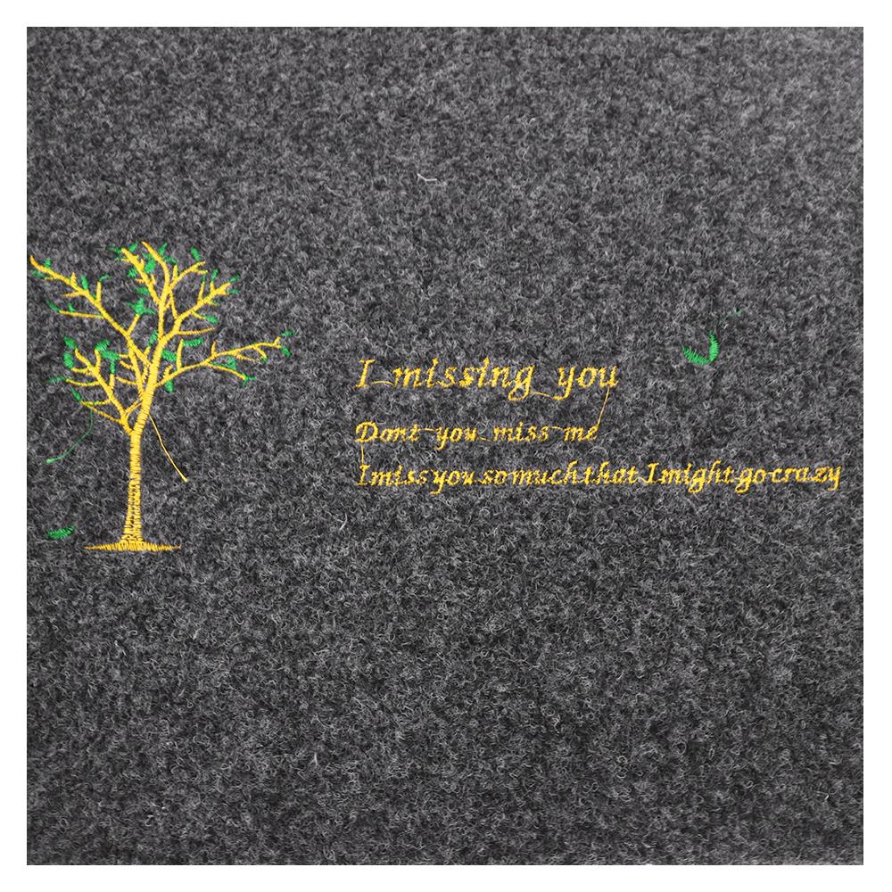 พรมเช็ดเท้าดักฝุ่น WSP BM-217 40x60 ซม. สีดำ