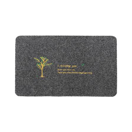 พรมเช็ดเท้าดักฝุ่น WSP BM-217 40x60 ซม. สีดำ_0