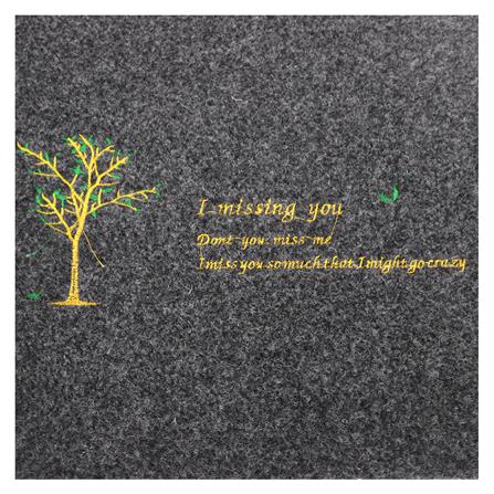 พรมเช็ดเท้าดักฝุ่น WSP BM-217 40x60 ซม. สีดำ_3