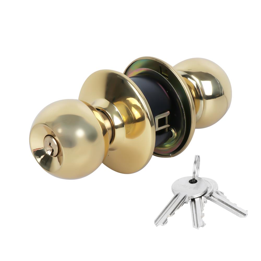 ลูกบิดทั่วไป หัวกลม จานใหญ่ HAFELE 489.10.381 สีทองเหลืองเงา