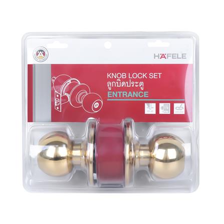 ลูกบิดทั่วไป หัวกลม จานใหญ่ HAFELE 489.10.381 สีทองเหลืองเงา_3