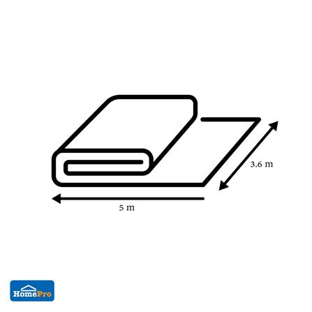 พลาสติกปูบ่อ PE SPRING 0.12 มม. 3.6X5 ม. สีดำ_3