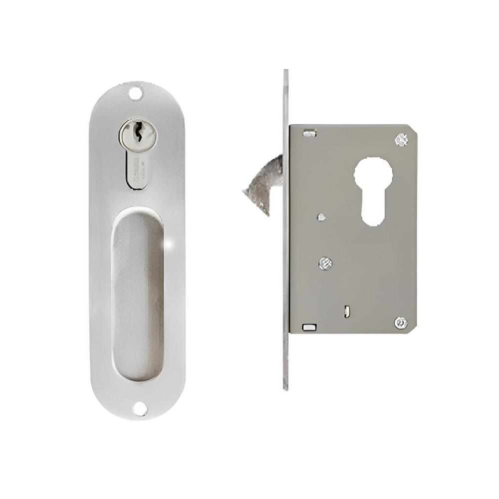 มือจับบานเลื่อน SOLEX 400 160 มม. สีสเตนเลส