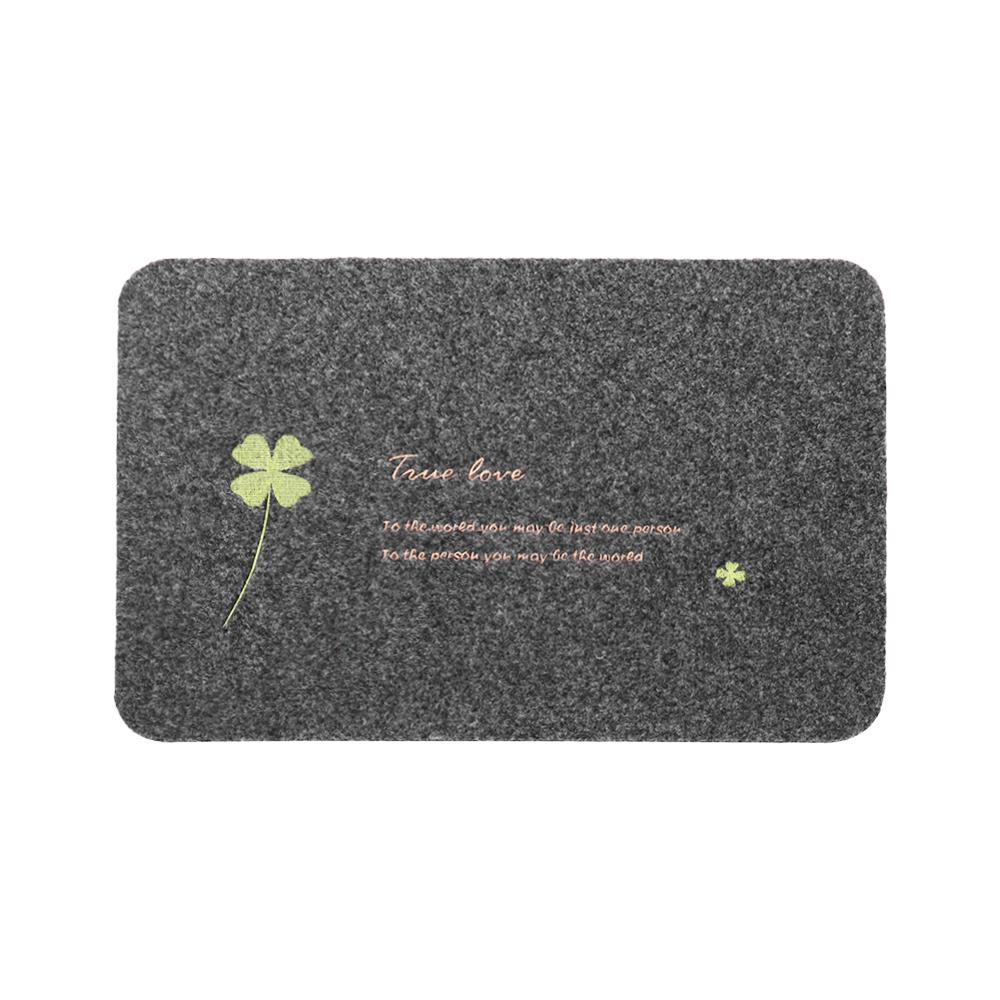 พรมเช็ดเท้าดักฝุ่น WSP BM-217 40x60 ซม. สีเทาเข้ม