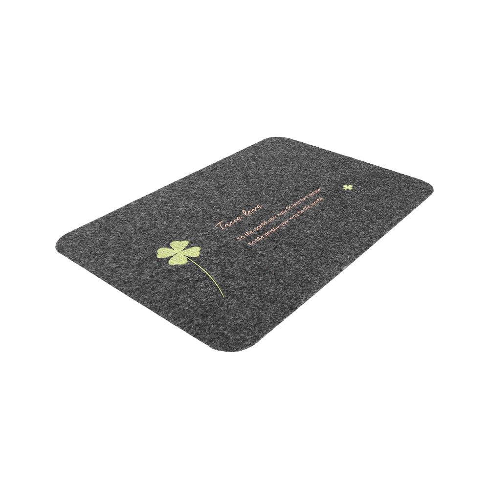 พรมเช็ดเท้าดักฝุ่น WSP BM-217 40x60 ซม. สีเทาเข้ม