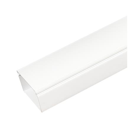 รางเก็บสายไฟแบบทึบ PVC SCG 6 x 8 ซม. 2 เมตร สีขาว