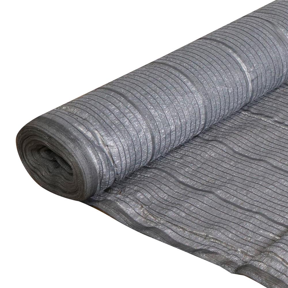 สแลนม้วนกรองแสง 80 เปอร์เซ็นต์ ทอ 1 เข็ม SPRING 2 ม.X100 หลา สีเทา