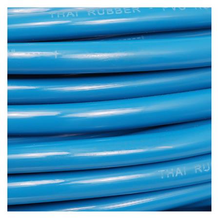 สายยางม้วนเด้ง ท่อยางไทย 5/8 นิ้ว X 100 ม. สีฟ้า_1