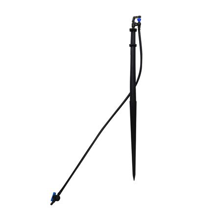 มินิสปริงเกอร์ใบ RAIN พร้อมขาปักและวาล์ว TOWAI สีดำ