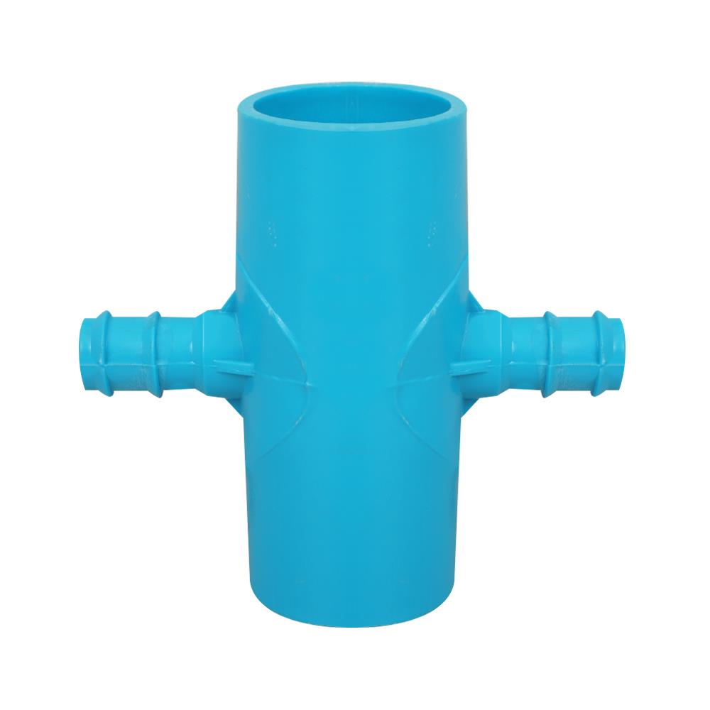 สี่ทางเกษตรลด PVC TOWAI 1 นิ้วX16 มม. สีฟ้า