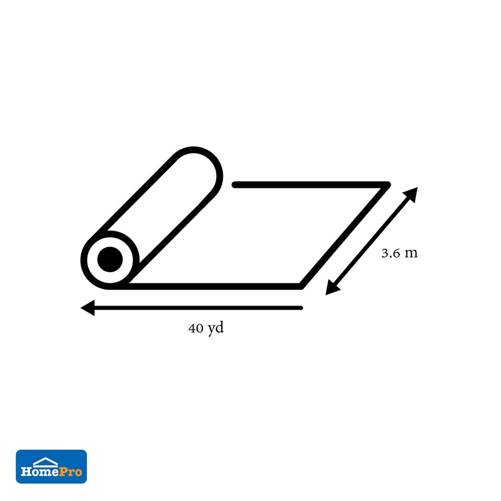 พลาสติกปูบ่อ PE SPRING 0.12 มม. 3.6 ม.X40 หลา สีดำ