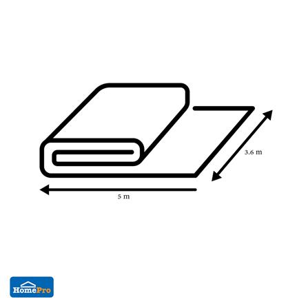 พลาสติกปูบ่อ PE SPRING 0.15 มม. 3.6X5 ม. สีดำ_3