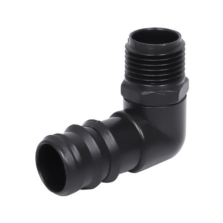 ข้องอเกลียวนอก PE TOWAI 1/2 นิ้วX25 มม. สีดำ แพ็ก 10 ชิ้น