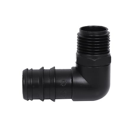 ข้องอเกลียวนอก PE TOWAI 1/2 นิ้วX25 มม. สีดำ แพ็ก 10 ชิ้น_1