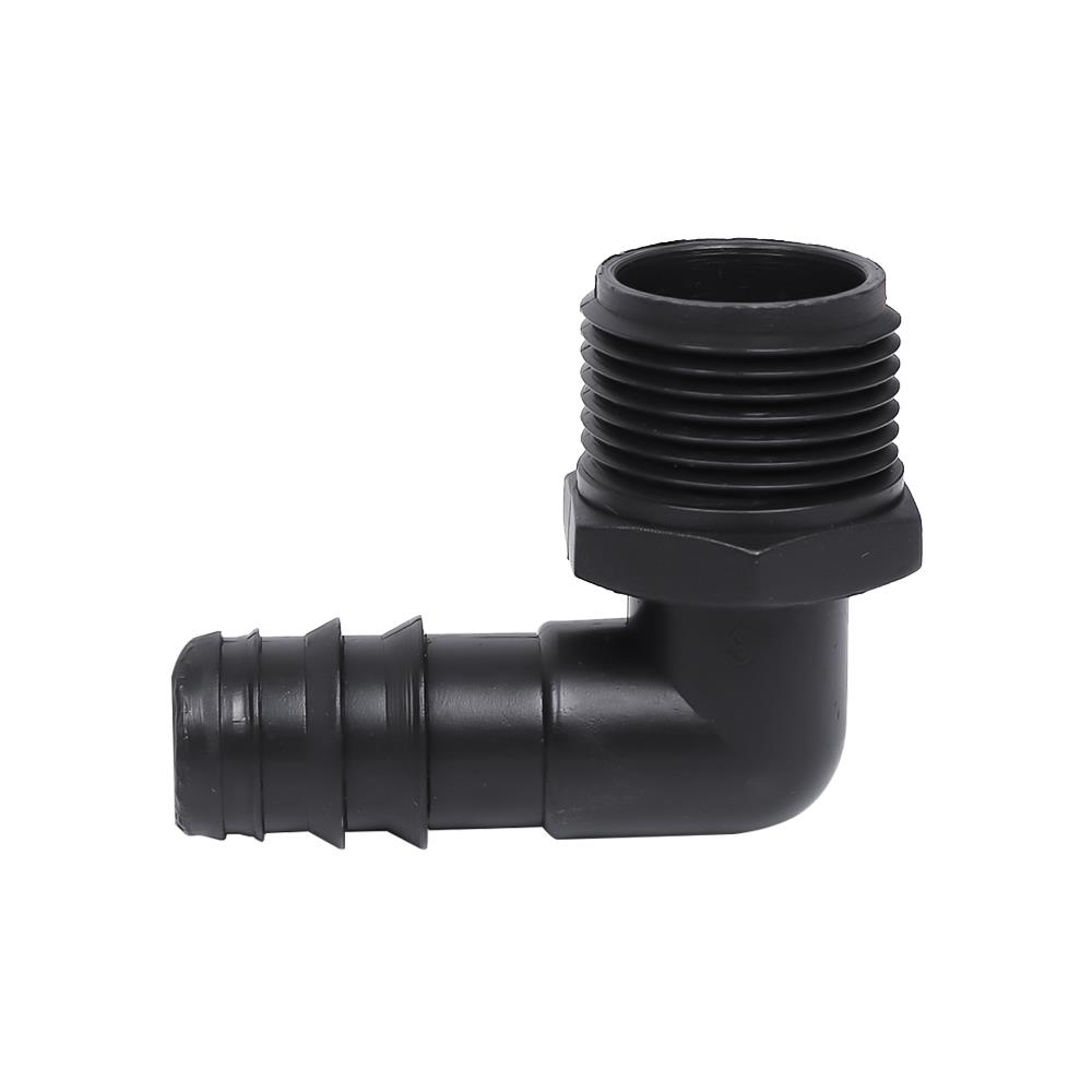 ข้องอเกลียวนอก PE TOWAI 3/4 นิ้วX20 มม. สีดำ แพ็ก 10 ชิ้น