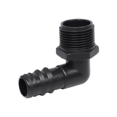 ข้องอเกลียวนอก PE TOWAI 3/4 นิ้วX20 มม. สีดำ แพ็ก 10 ชิ้น