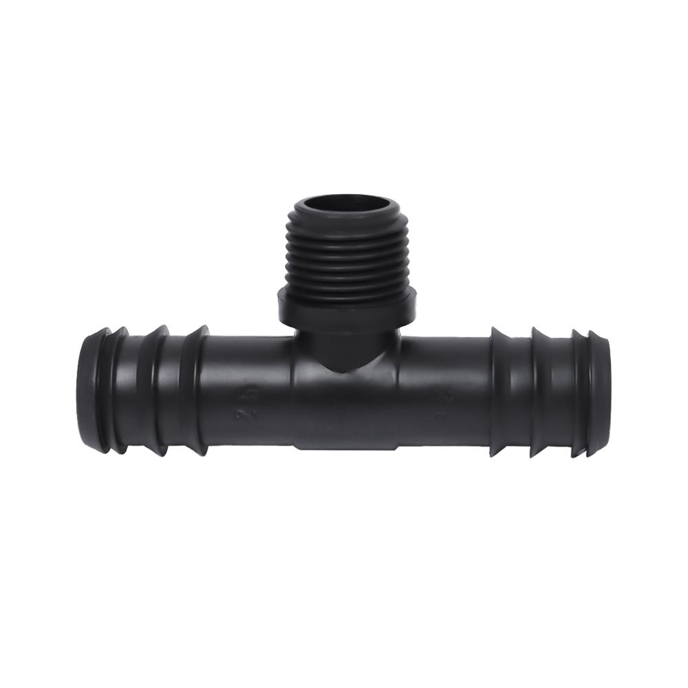 สามทางเกลียวนอก PE TOWAI 25X1/2นิ้วX25 มม. สีดำ แพ็ก 10 ชิ้น