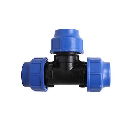 สามทางสวมล็อก PE TOWAI 40 มม. สีดำ-น้ำเงิน_0