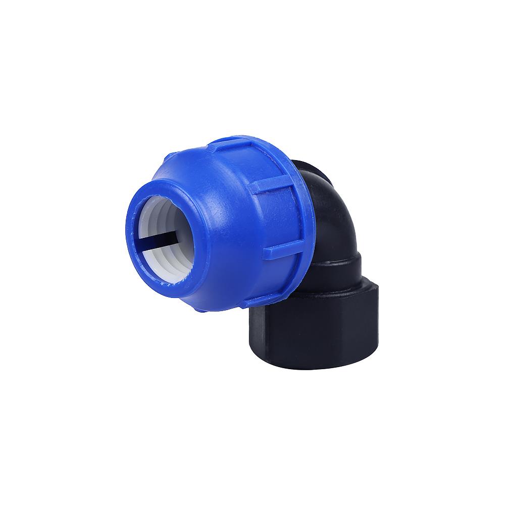 ข้องอสวมล็อก PE เกลียวใน TOWAI 25 มม.X3/4 นิ้ว