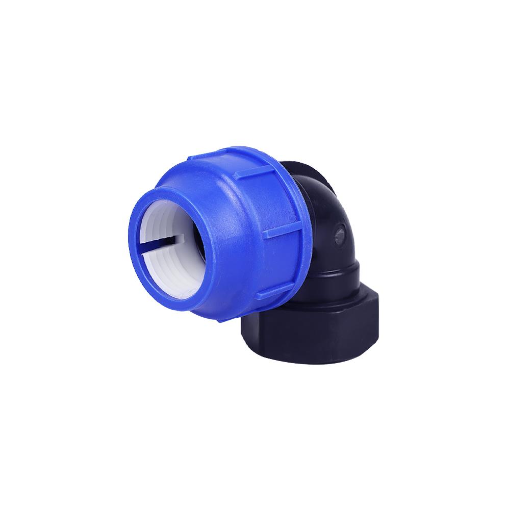 ข้องอสวมล็อก PE เกลียวใน TOWAI 40 มม.X1 1/2 นิ้ว