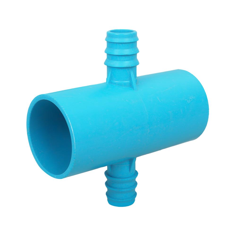 สี่ทางเกษตรลด PVC TOWAI 1 1/2 นิ้วX25 มม. สีฟ้า