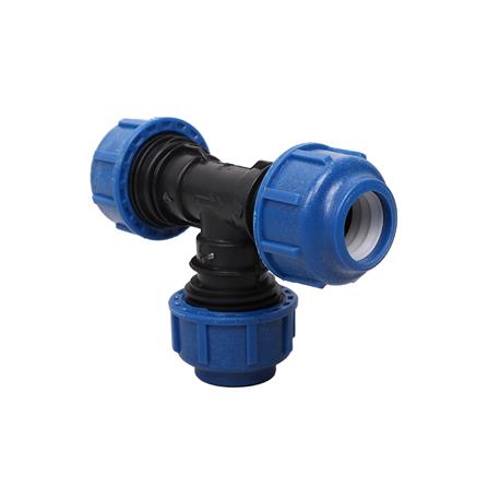 สามทางสวมล็อก PE TOWAI 20 มม. สีดำ-น้ำเงิน_1