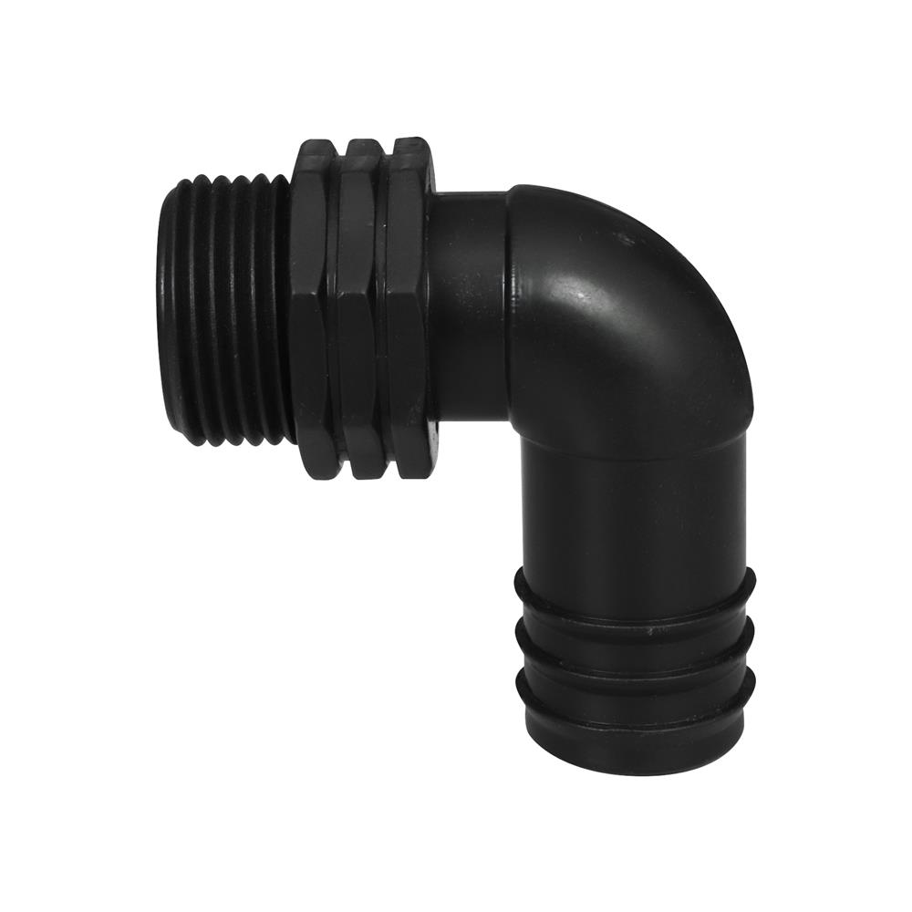 ข้องอเกลียวนอก PE TOWAI 1 นิ้วX32 มม. สีดำ แพ็ก 5 ชิ้น