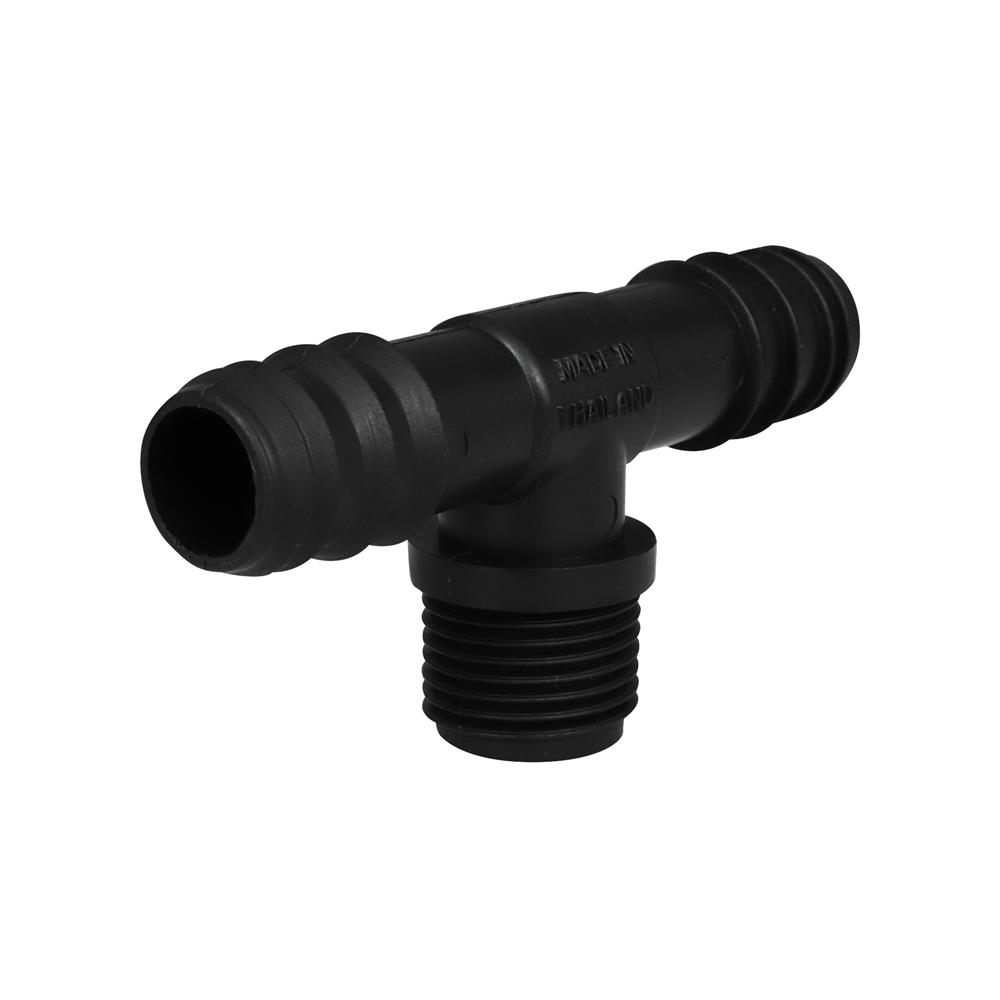 สามทางเกลียวนอก PE TOWAI 20x1/2 นิ้วX20 มม. สีดำ แพ็ก 10 ชิ้น