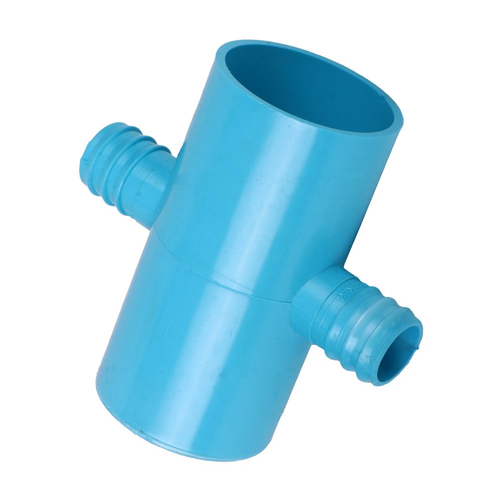 สี่ทางเกษตรลด PVC-PE TOWAI 2 นิ้วX32 มม. สีฟ้า