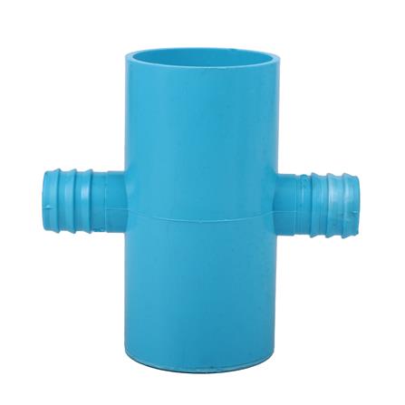 สี่ทางเกษตรลด PVC-PE TOWAI 2 นิ้วX32 มม. สีฟ้า