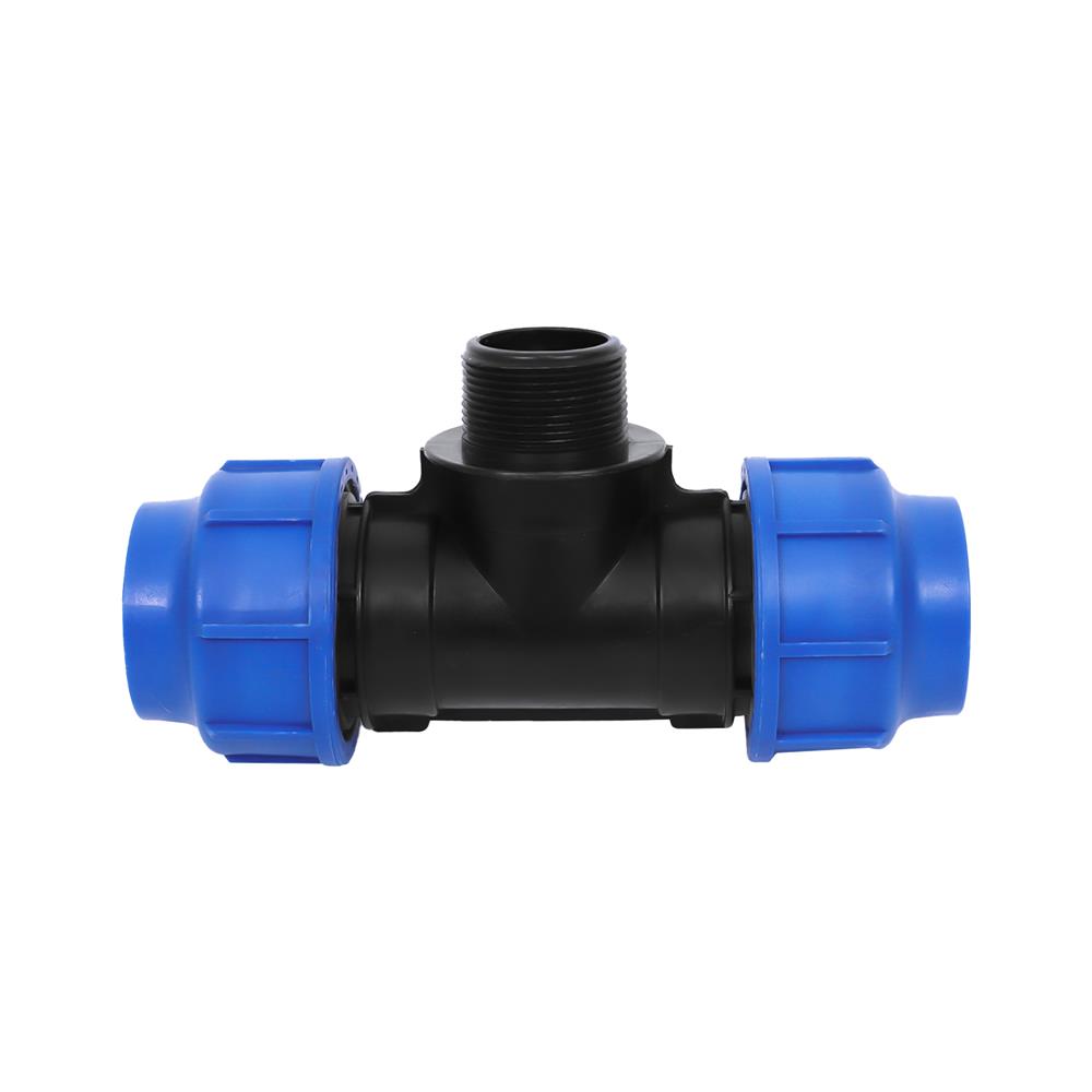 สามทางสวมล็อก PE เกลียวนอก TOWAI 50 มม.x1 1/2 นิ้ว