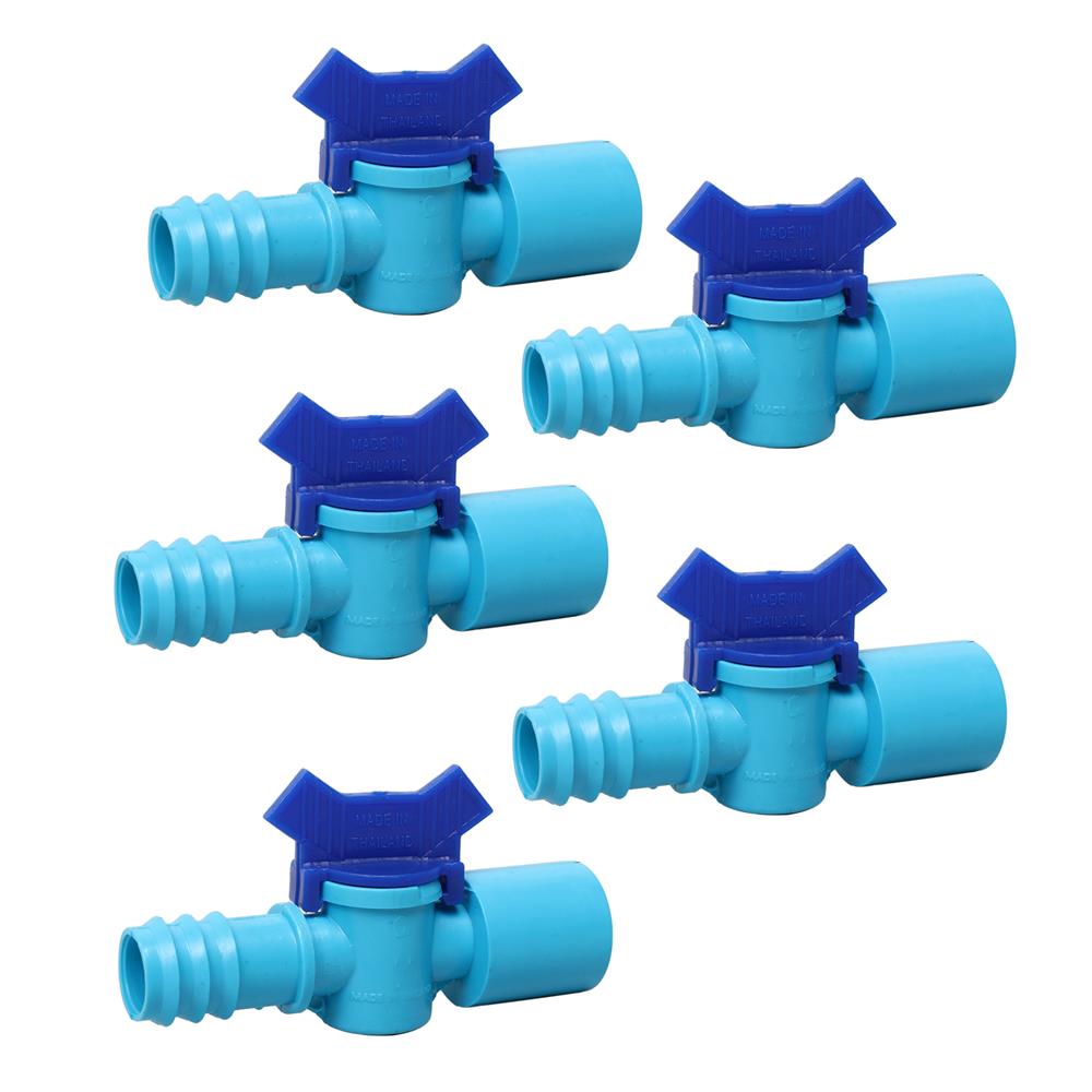 วาล์วสวมท่อ PVC-PE 3/4 นิ้วx25 มม. TOWAI แพ็ก 5 ชิ้น