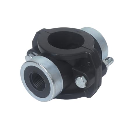 แคลมป์ท่อ PE เกลียว 2 ด้าน TOWAI 40 มม.X1/2 นิ้ว