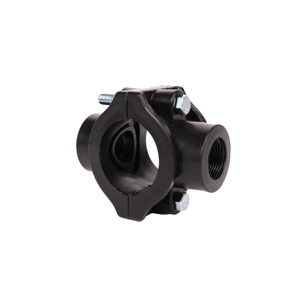 แคลมป์ท่อพีอี-เกลียว 2 ด้าน TOWAI 50 มม.X3/4 นิ้ว