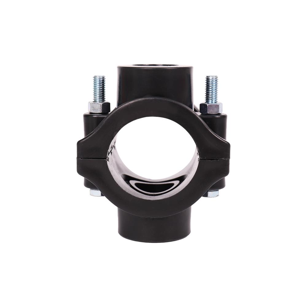 แคลมป์ท่อพีอี-เกลียว 2 ด้าน TOWAI 50 มม.X3/4 นิ้ว